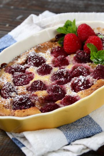 Clafoutis à la framboise