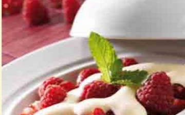 Mousse de crème aux fruits rouges