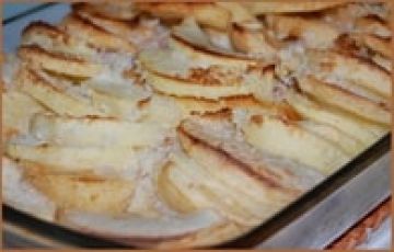 Pommes au four, noix de coco et palets bretons