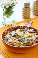 Gratin de pommes de terre champignon