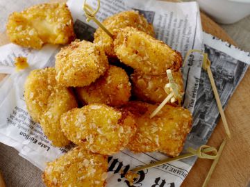 Croquettes de pomme de terre au fromage fondant