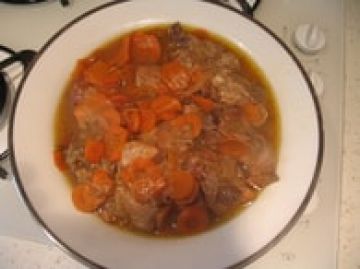 Sauté de veau aux carottes