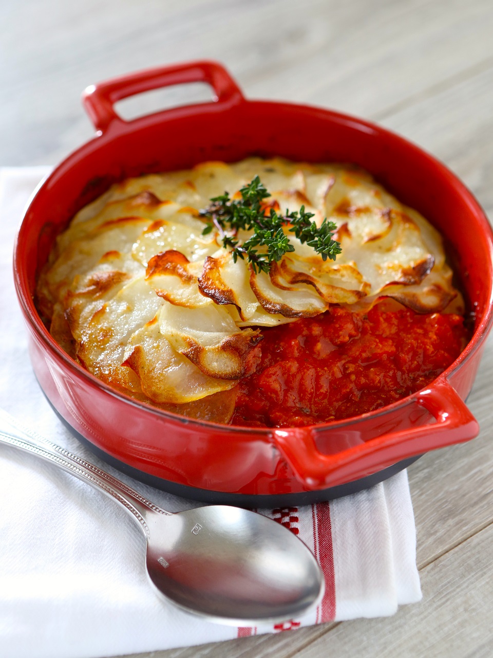 Gratin de pommes de terre à la Bolognaise