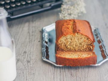 Cake à la banane au caramel beurre salé