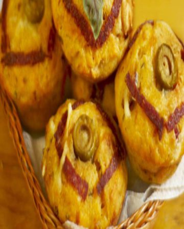 Muffins au camembert et au bacon