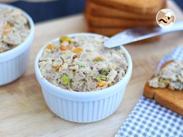 Rillettes de poulet moutarde pistache