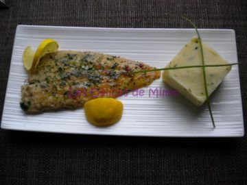 Sole meunière et purée citronnée à la ciboulette