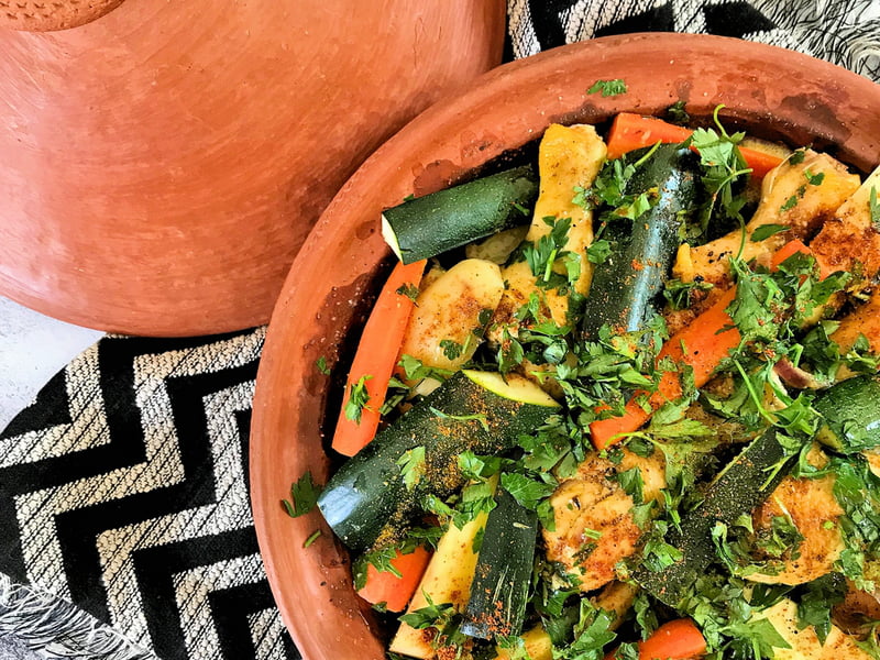 Tajine de poulet aux légumes