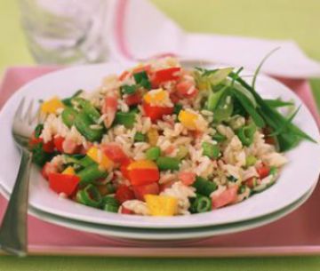 Basmati sauté aux petits pois et amandes effilées