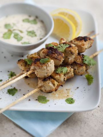 Poulet grillé mariné au yaourt