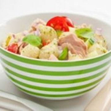 Salade de pâtes au thon et au basilic