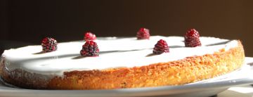 Gâteau aux amandes, citron et gingembre