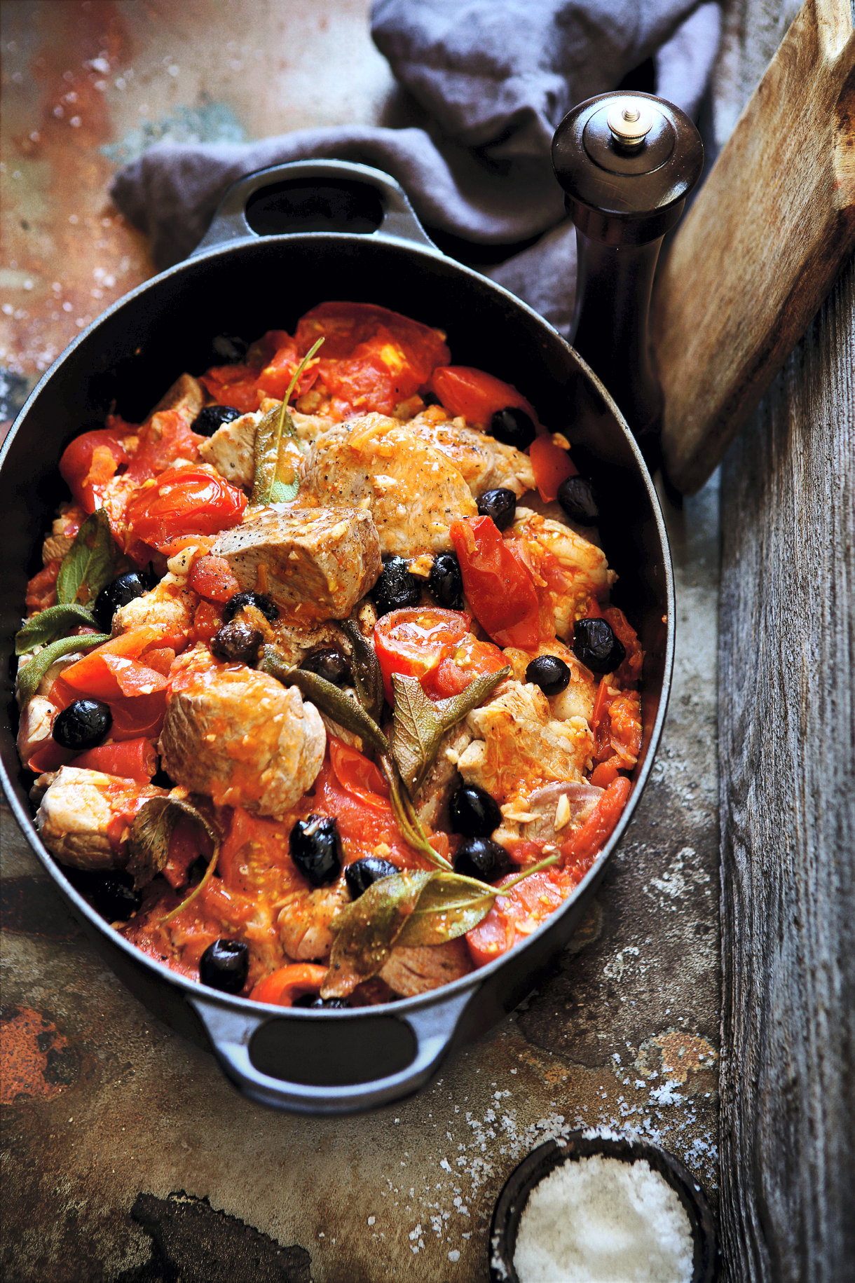 Sauté de veau aux olives