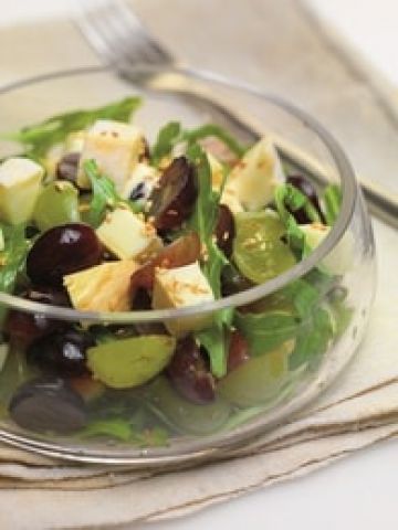 Salade de vendanges au raisin