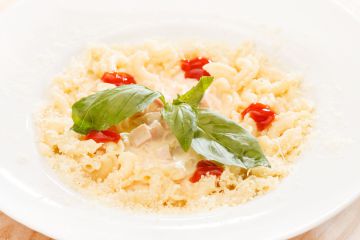 Risotto de coquillettes au jambon et fromage