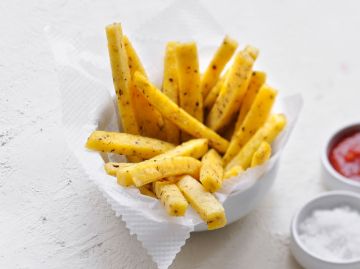 Tranches de polenta frites