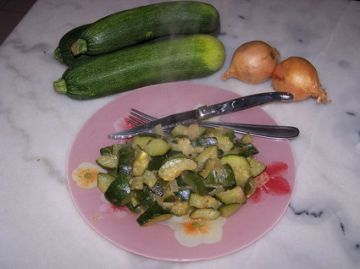 Poêlée de courgettes au vin blanc