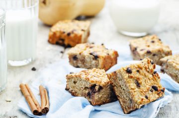 Barres croustillantes aux pépites de chocolat et son d’avoine