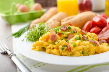 Omelette aux lardons