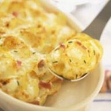 Gratin de pommes de terre au chèvre frais