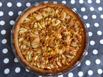 Tarte aux pommes caramel beurre salé