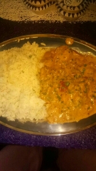 Crevettes au curry