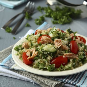 Taboulé de quinoa au saumon