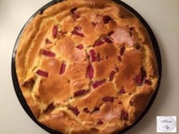 Quiche sans pâte au philadelphia et bacon fumé