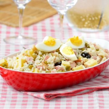 Salade de riz aux pommes de terre