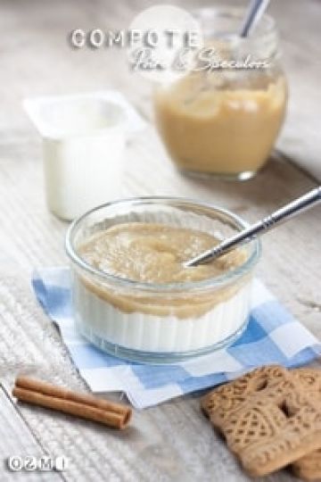 Compote poire et spéculoos