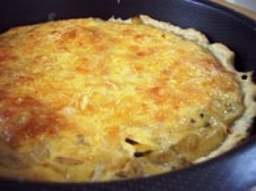 Quiche à l'oignon végétarienne