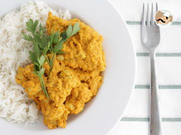 Poulet au curry et lait de coco