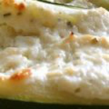 Courgettes farcies au chèvre frais