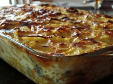 Gratin pommes de terre-poireaux-carottes