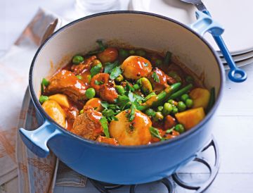 Ragoût d'agneau aux jeunes légumes 