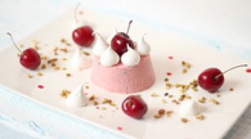 Parfait glacé aux cerises