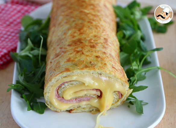 Roulé de pommes de terre à la raclette de savoie et au jambon