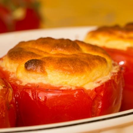 Tomates soufflées à la coque