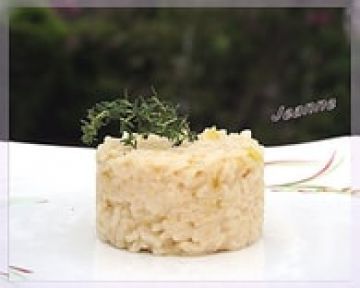 Risotto à l’ail et aux poireaux