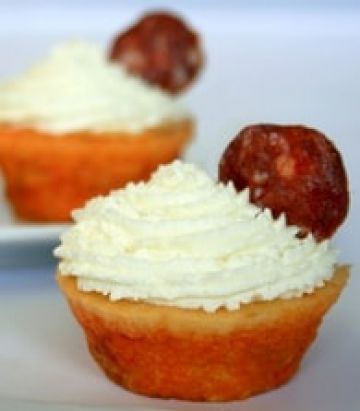 Cupcakes salés au chèvre et chorizo