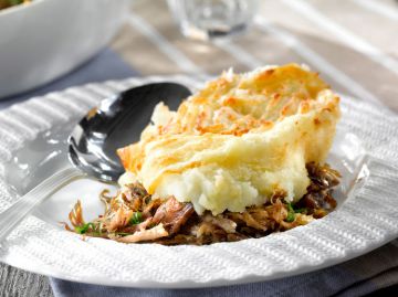 Parmentier au confit de canard