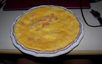 Omelette au saumon