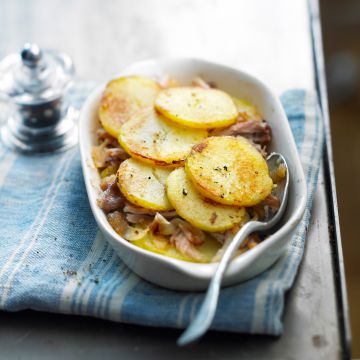 Gratin de pommes de terre au poulet