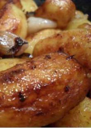 Pommes de terre sautées aux échalotes confites