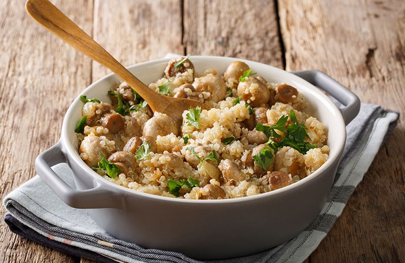 Risotto de quinoa végétarien