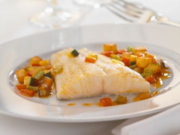 Filet de poisson aux petits légumes light, au micro-ondes