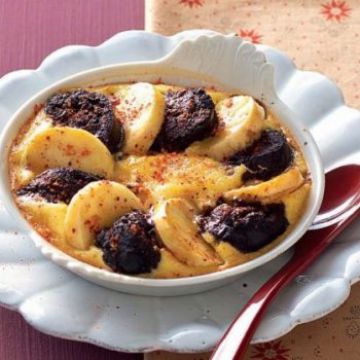 Clafoutis de boudin aux pommes