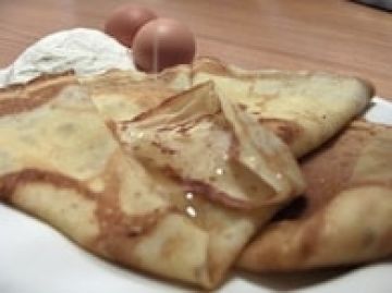 Crêpes légères au sucre vanillé