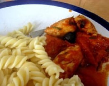 Poulet aux tomates