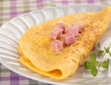 Frittata aux pommes de terre, jambon, fromage 